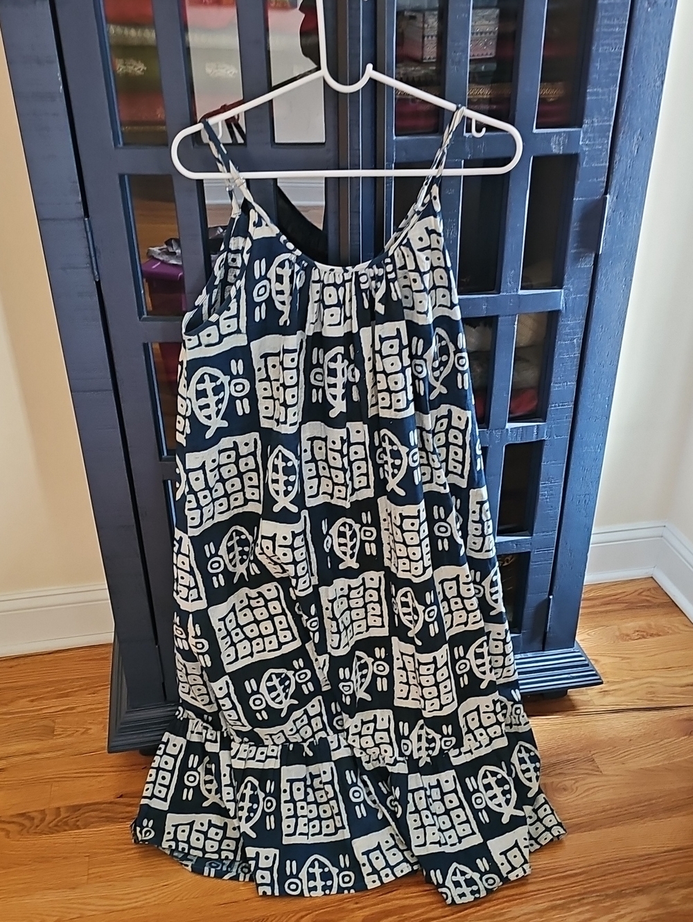 World Market Blockprint Maxi Dress